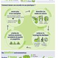 Plastics recycling infography