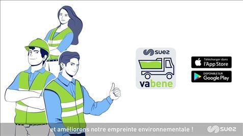 Vabene® l’appli mobile SUEZ qui simplifie la gestion des déchets pour nos clients entreprises - SUEZ